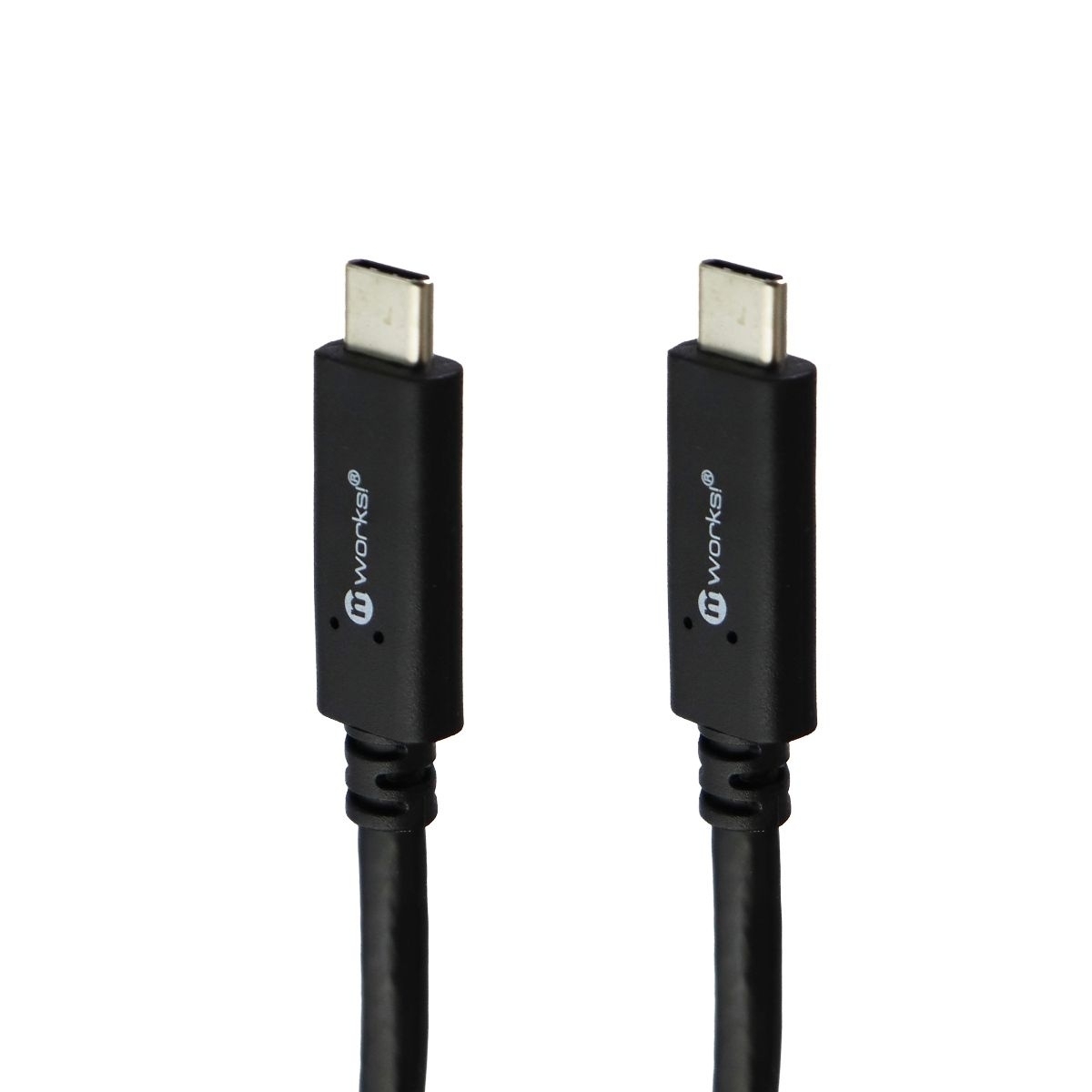Mworks! MPOWER! 6 Ft. Round USB-C To USB-C Cable - Black
