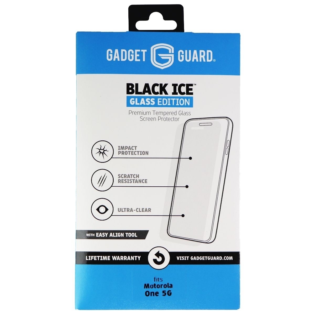 Gadget Guard Black Ice Glass Edition Protector For Motorola One 5G - Clear