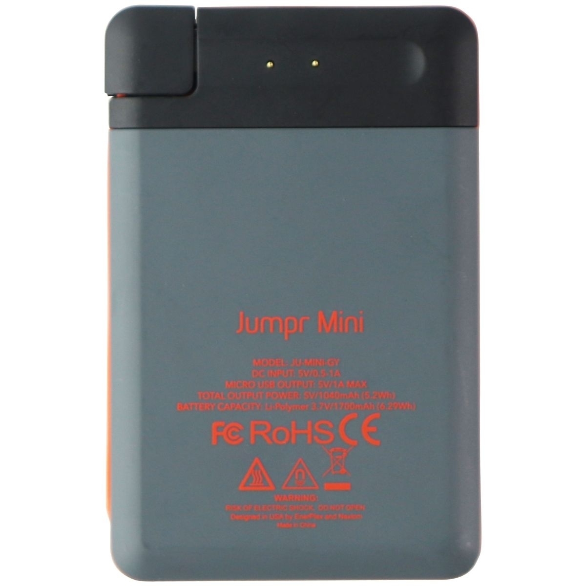 EnerPlex Jumpr 1700mAh Mini Stackable Power Bank With Tethered Micro-USB Cable