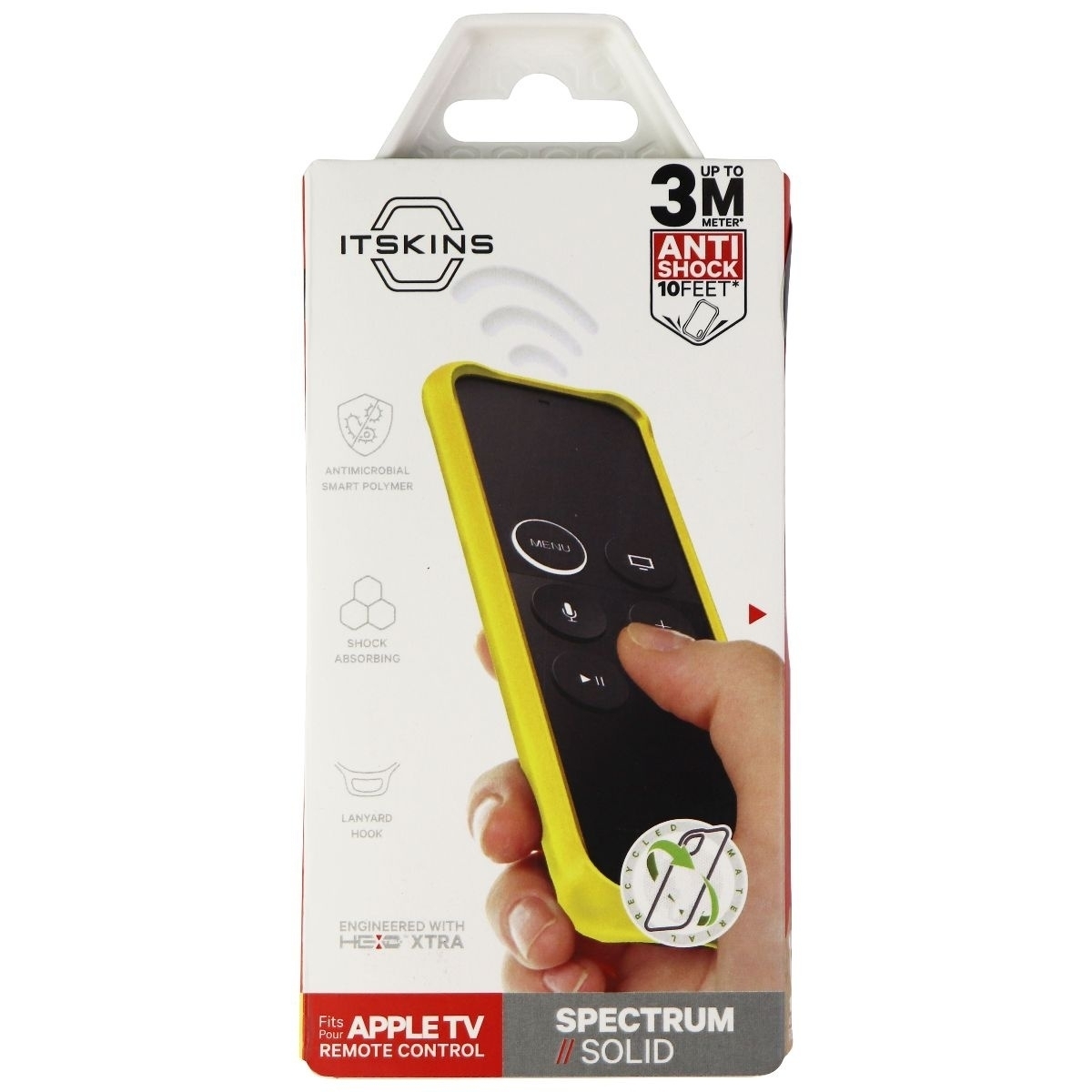 ITSKINS Spectrum Solid Cover For Apple TV Remote Control - Yellow