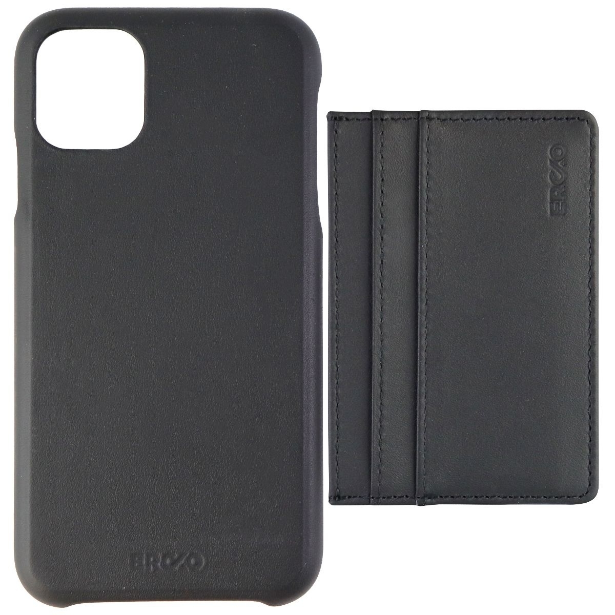 Ercko 2-in-1 Slim Leather Magnet Case And Wallet For Apple IPhone 11 - Black