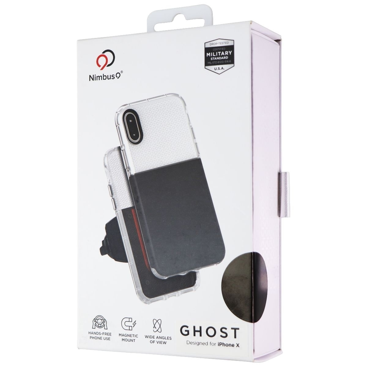 Nimbus9 Ghost Series Case And Mount Kit For IPhone Xs/X - Black/Clear