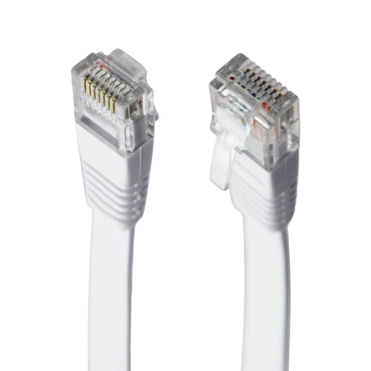 Universal (3-Ft) Flat Ethernet Patch Cable RJ45 To RJ45 - White