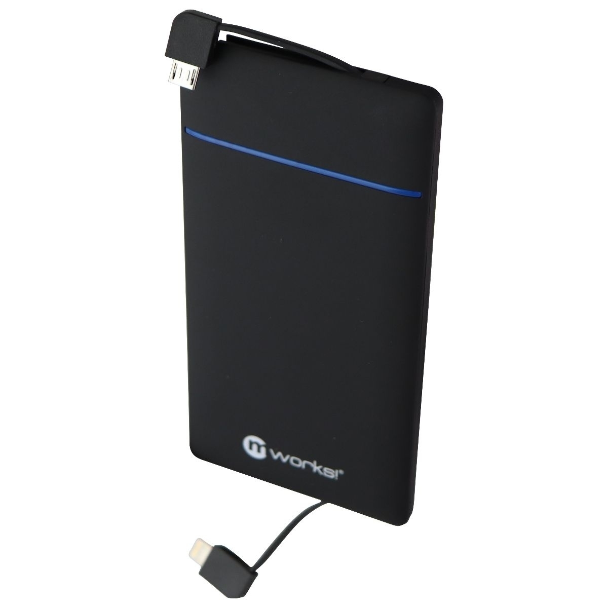 MPOWER! 5000mAh Power Pack With Micro-USB & Lightning 8-Pin Cable- Black