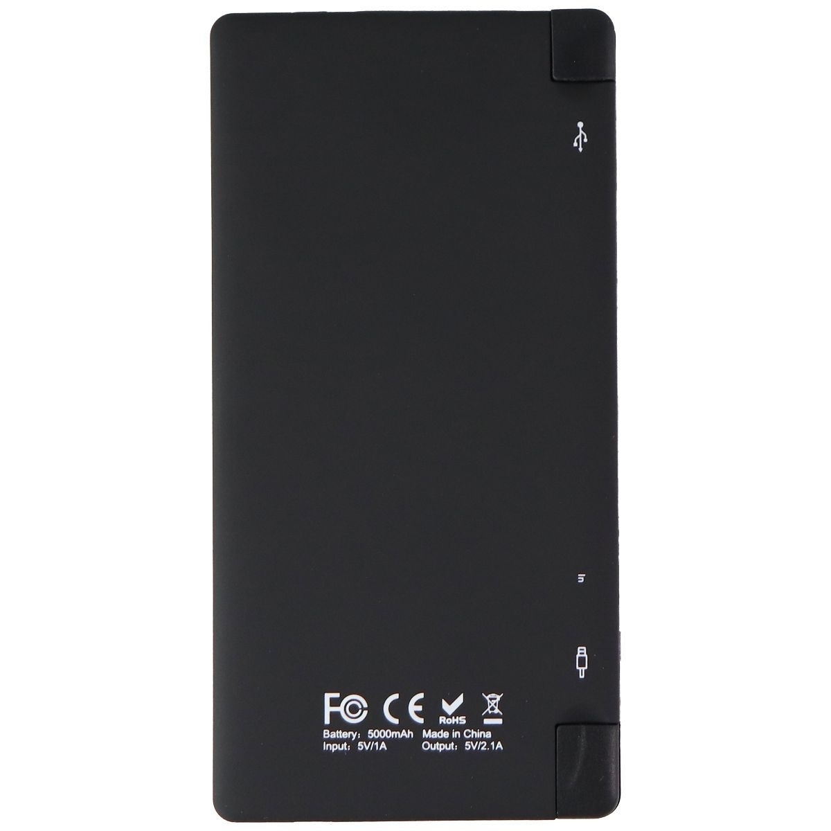 MPOWER! 5000mAh Power Pack With Micro-USB & Lightning 8-Pin Cable- Black
