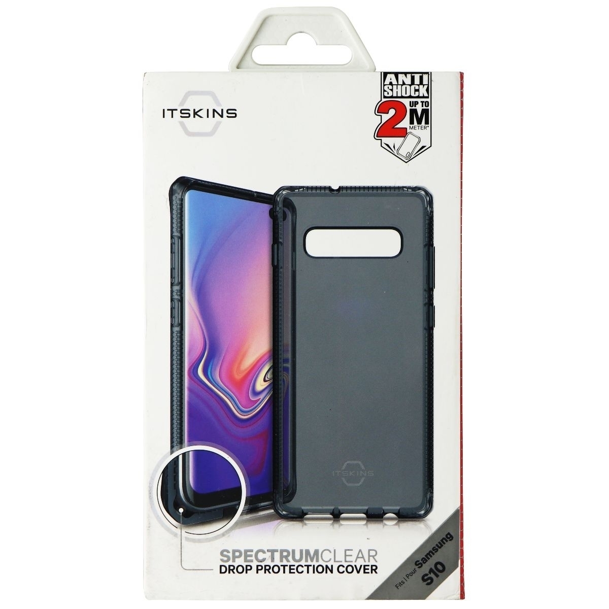 ITSKINS Spectrum Clear Protective Phone Case For Samsung Galaxy S10 - Black