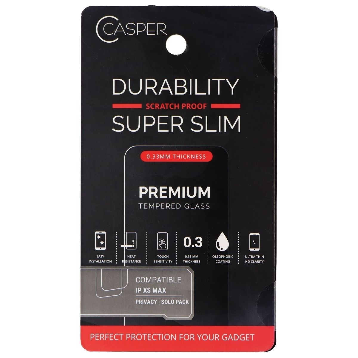 Casper Super Slim Tempered Glass Screen Protector For Apple IPhone Xs Max