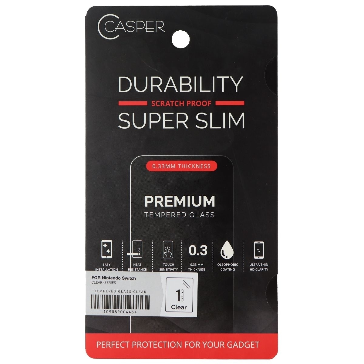 Tempered Glass Compatible For Nintendo Switch (Casper / Clear Series)