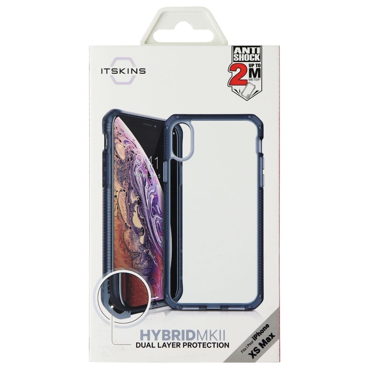 ITSKINS Hybrid Frost Case For Apple IPhone Xs Max - Black And Transparent