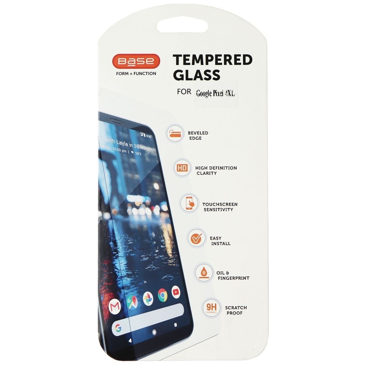 Base Tempred Glass Series Screen Protector For Google Pixel 4 XL - Clear