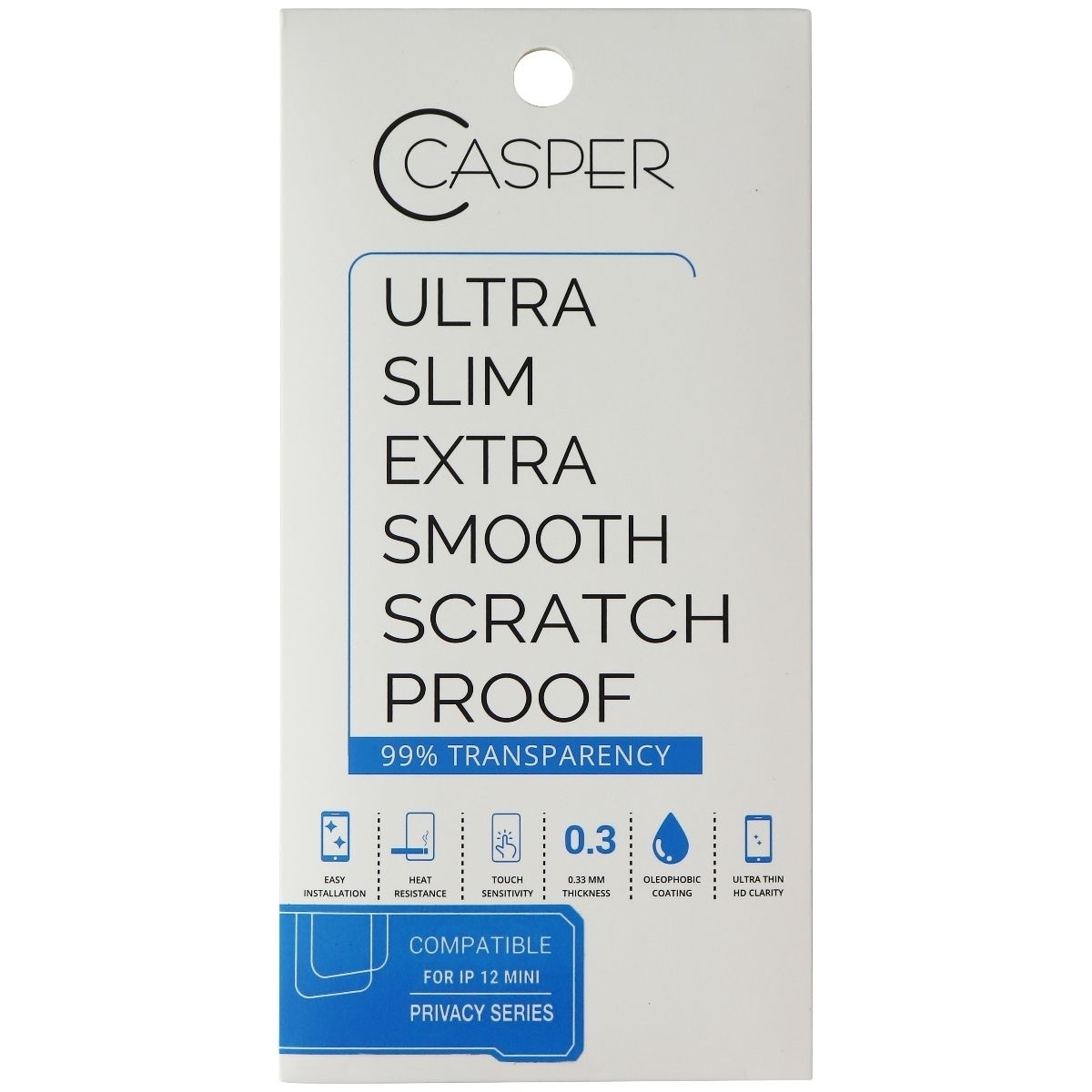Casper Privacy Series Ultra Slim Screen Protector For IPhone 12 Mini - Tinted