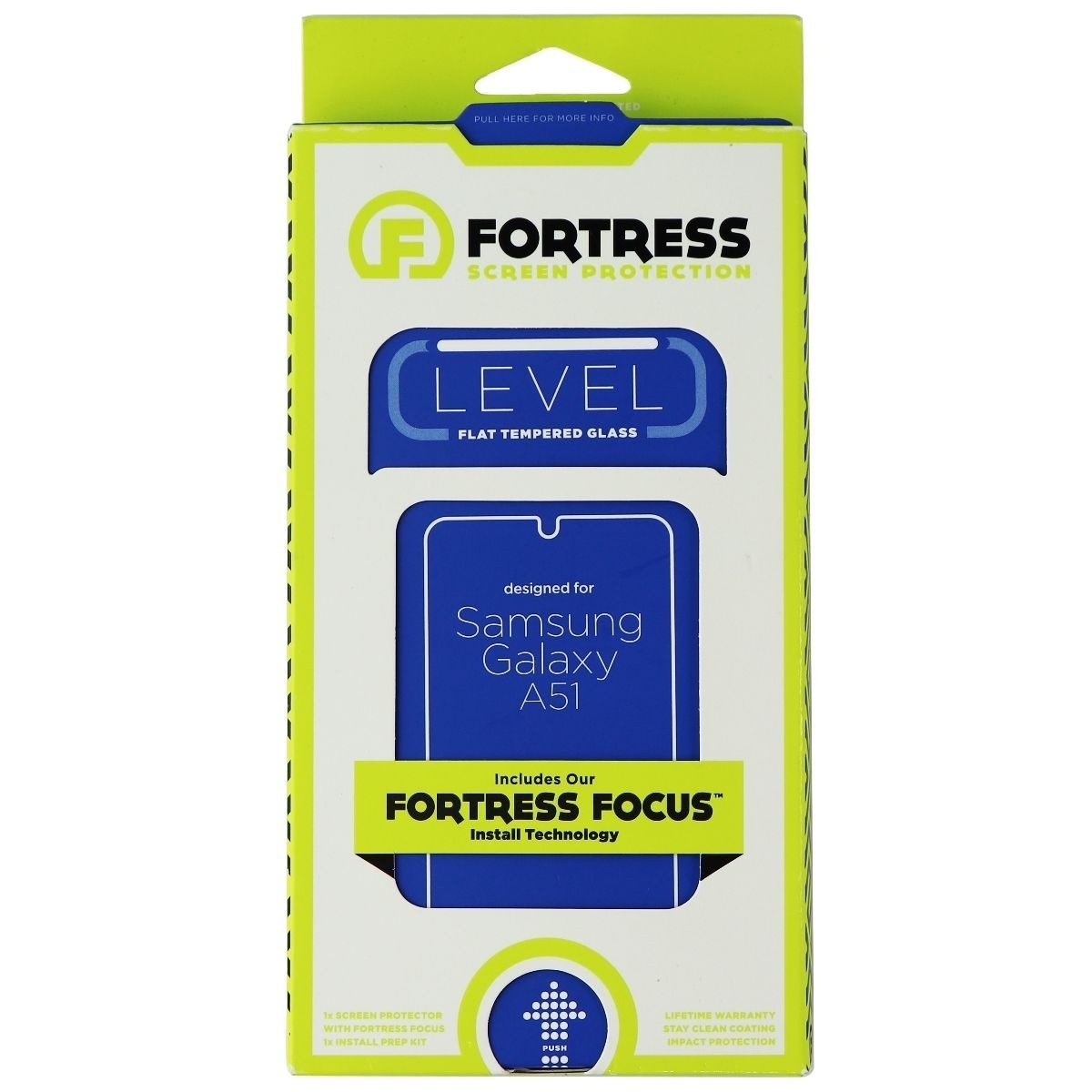 Fortress Flat Tempered Glass Screen Protector For Samsung Galaxy A51