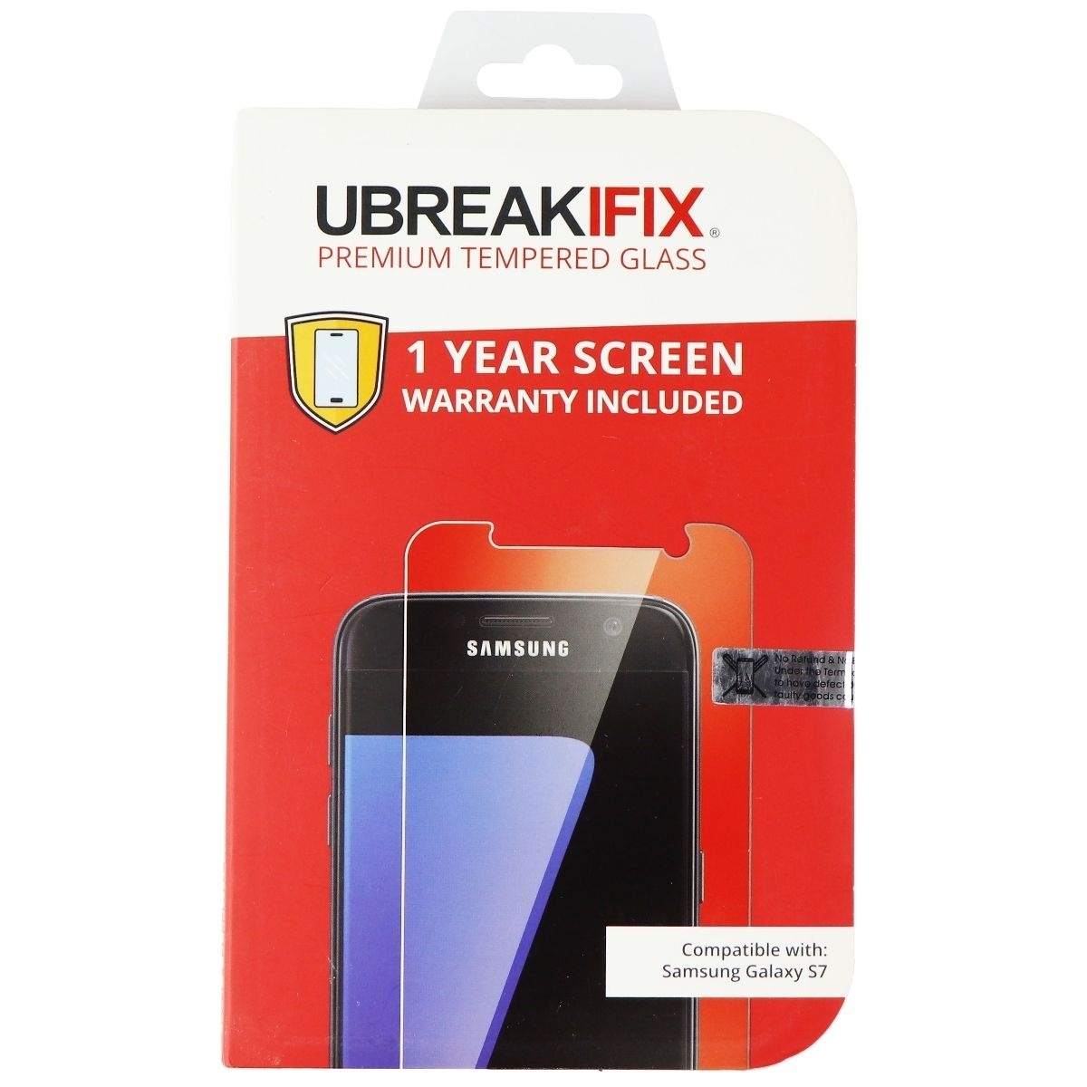 UBREAKIFIX Premium Tempered Glass For Samsung Galaxy S7 - Clear