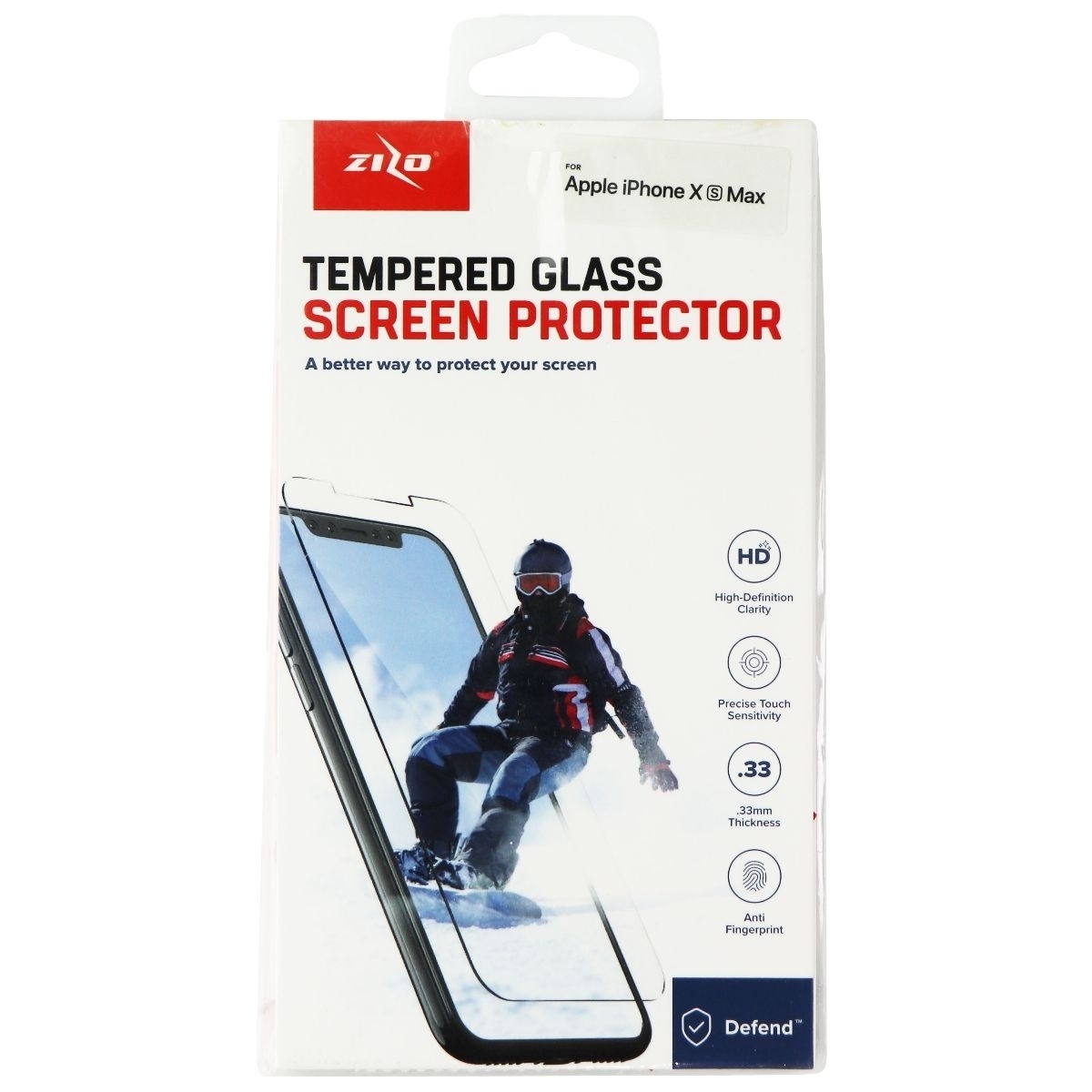 Zizo Glass Tempered Glass Screen Protector Compatible With IPhone Xs Max