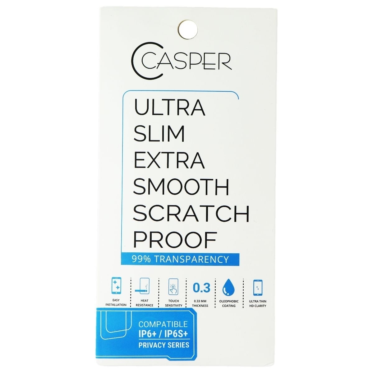 Casper Ultra Slim PRIVACY Screen Protector For Apple IPhone 6s Plus/6 Plus
