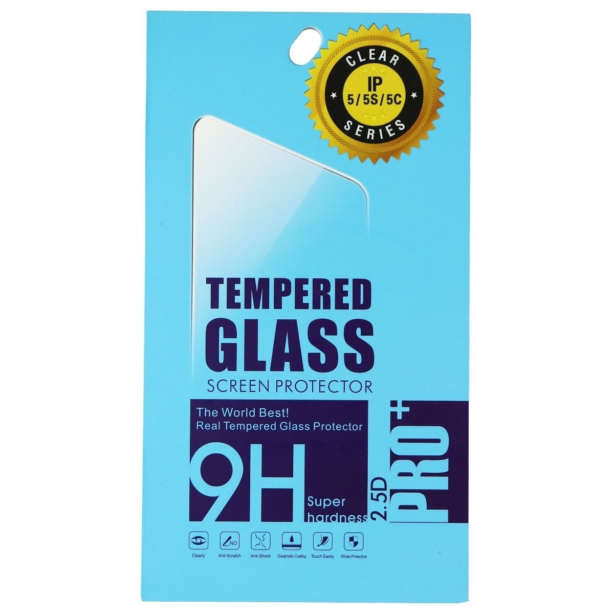 Unbranded Tempered Glass Screen Protector For Apple IPhone 5/5s/5c - Clear