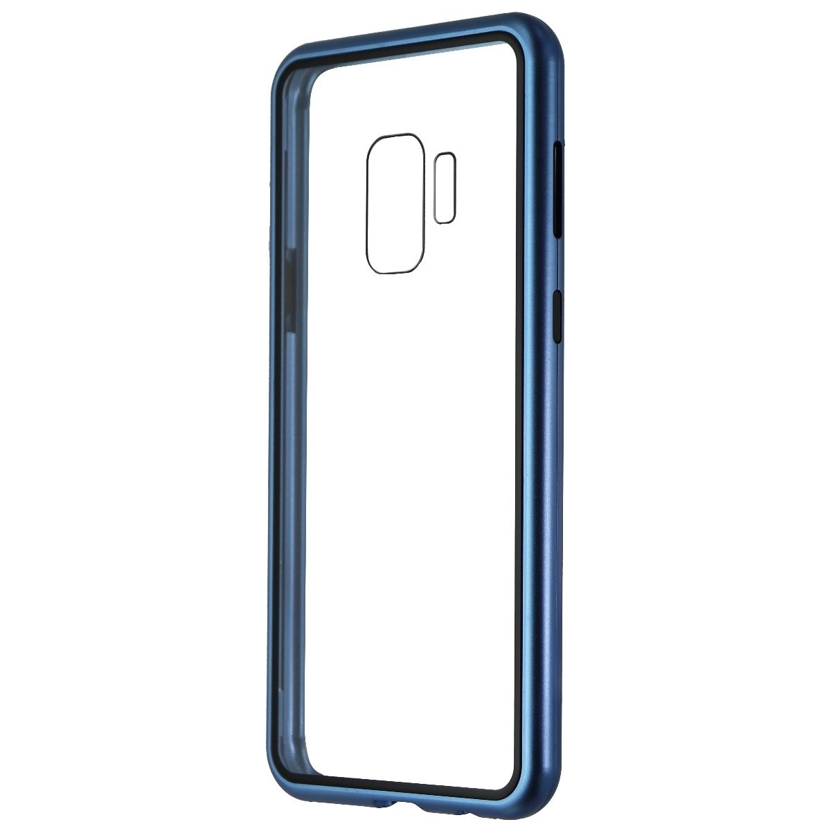 Zore Hybrid Glass Series Case For Samsung Galaxy S9 - Clear/Blue