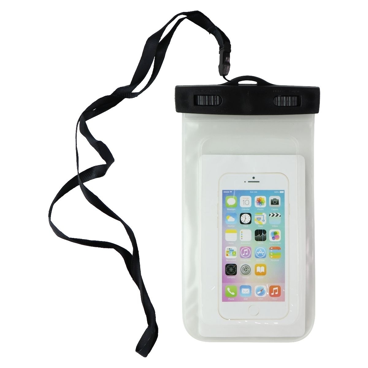Universal Water Resistant Pouch For Smartphones With Carrying Cord - Clear