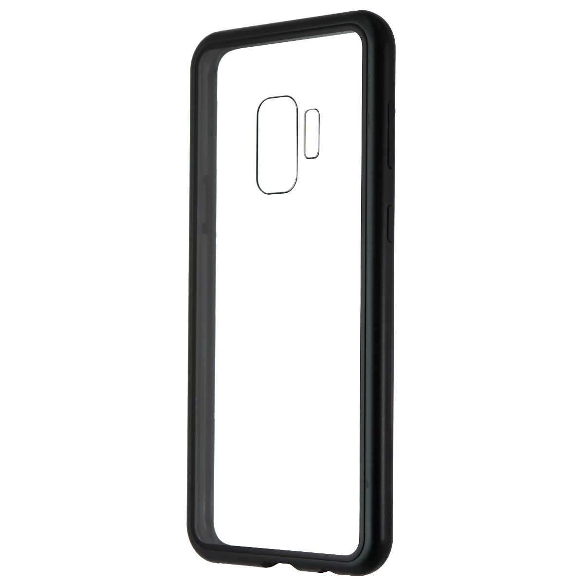 Zore Hybrid Glass Series Case For Samsung Galaxy S9 - Clear/Black