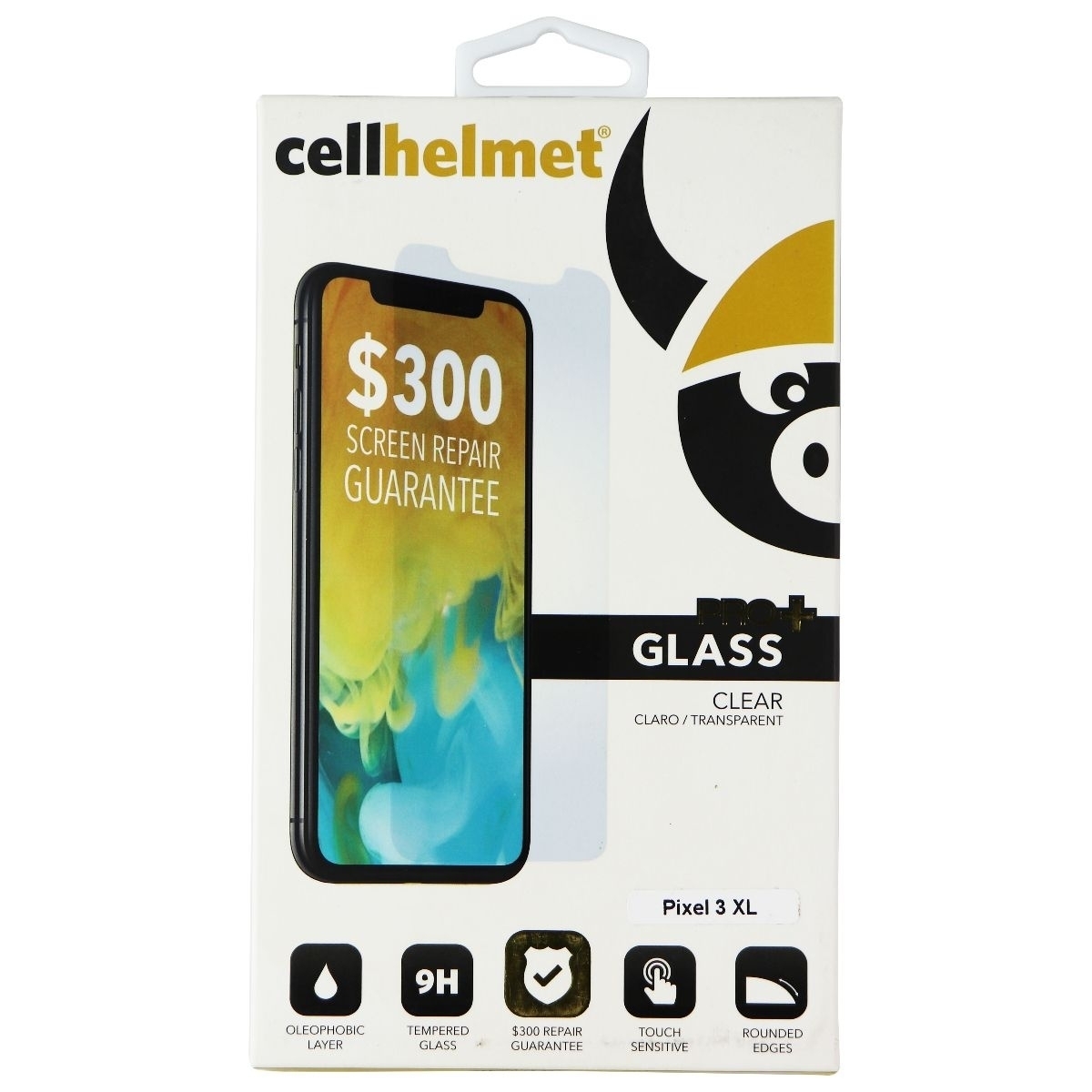 CellHelmet Glass Pro+ Series Screen Protector For Google Pixel 3 XL - Clear