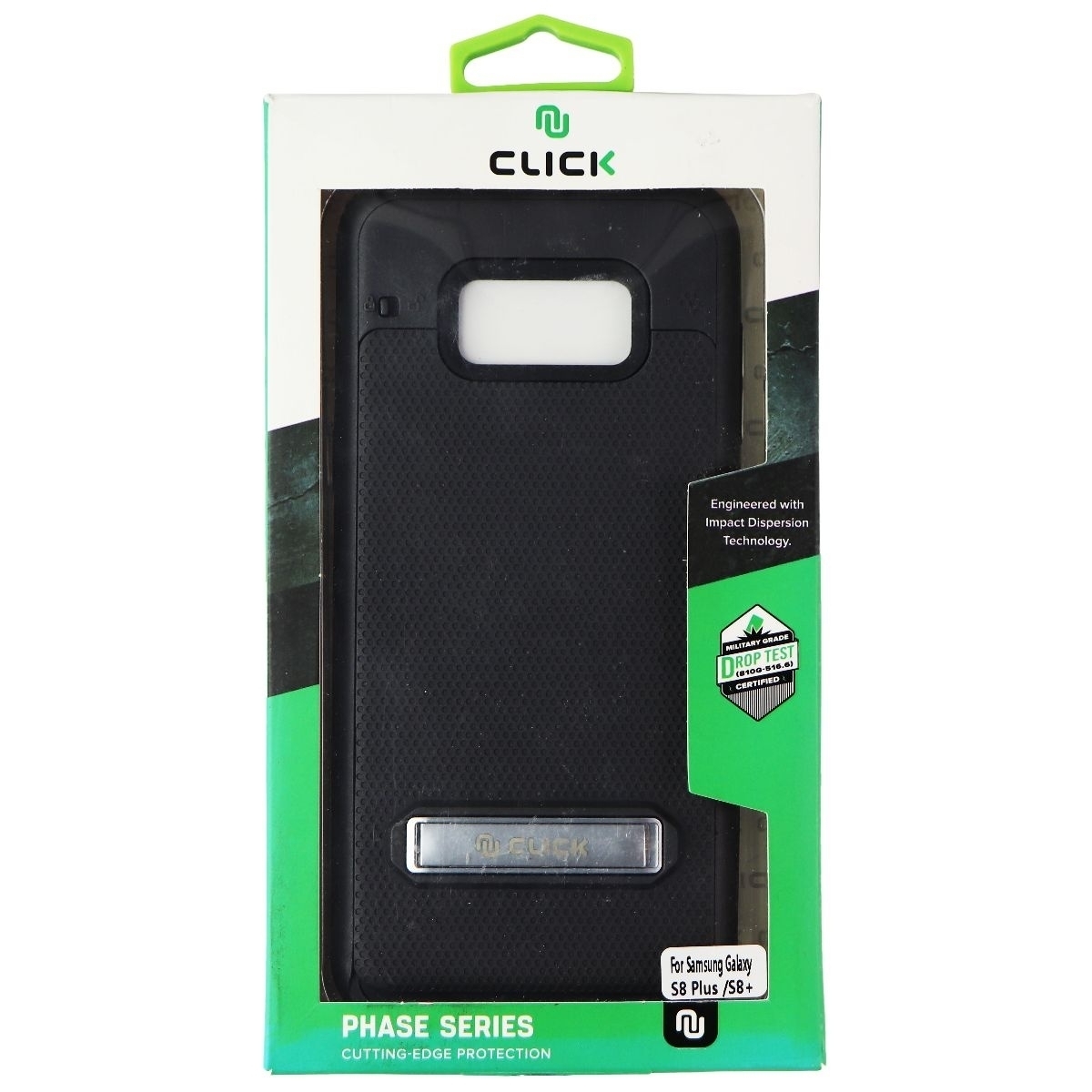 Click Phase Series Case For Samsung Galaxy (S8+) - Black