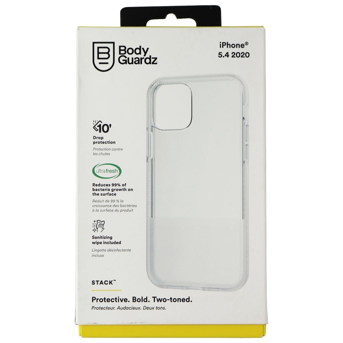 BodyGuardz Stack Series Case For Apple IPhone 12 Mini - Two Tone Clear