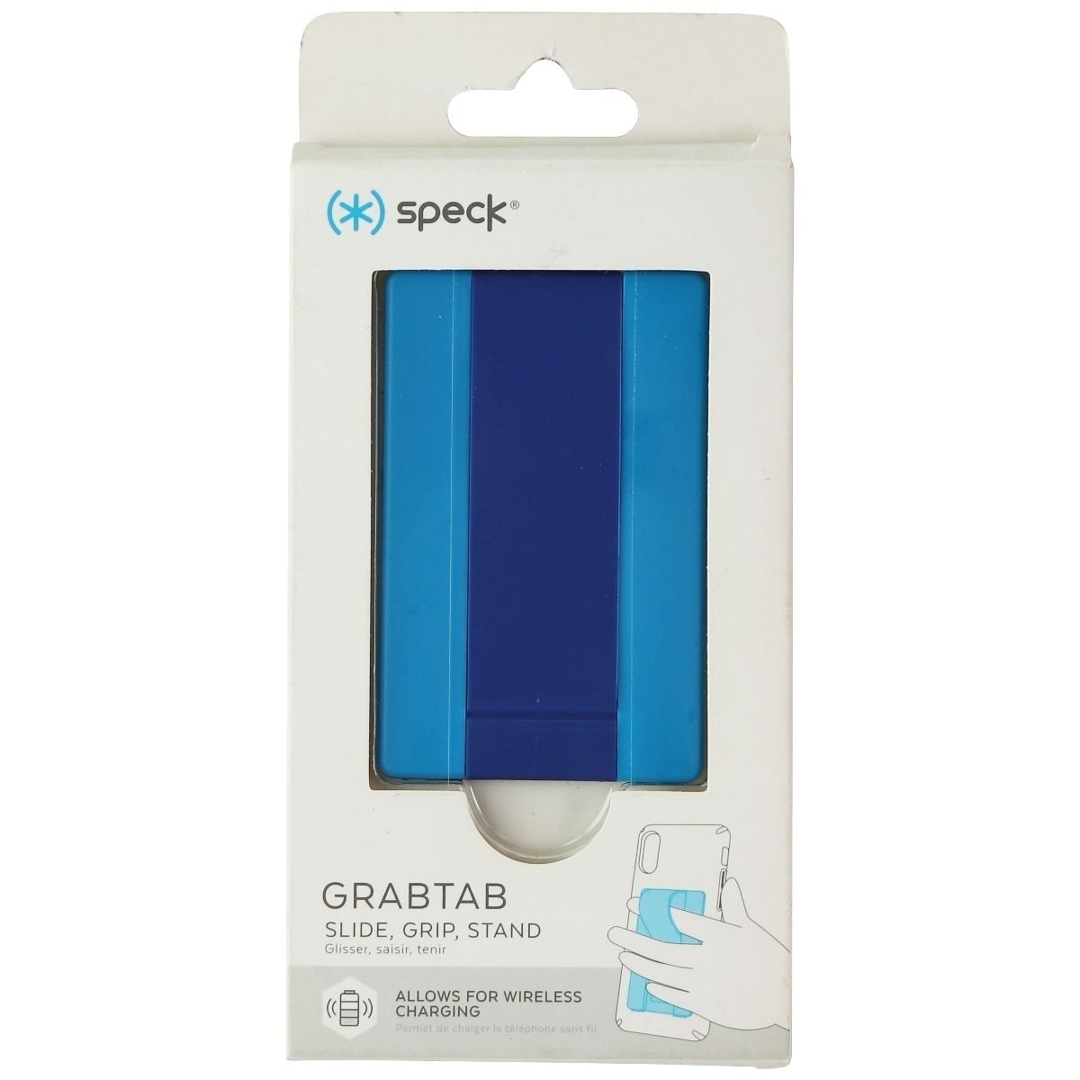 Speck GrabTab Cell Phone Holder/Stand - Electric Blue/Ballpoint Blue
