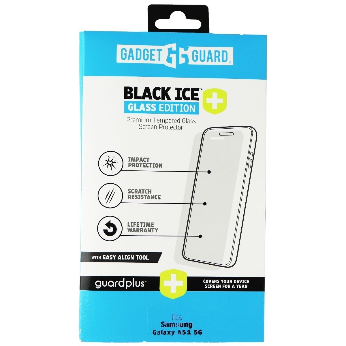 Gadget Guard (Black Ice+) Glass Edition For Samsung Galaxy A51 5G - Clear