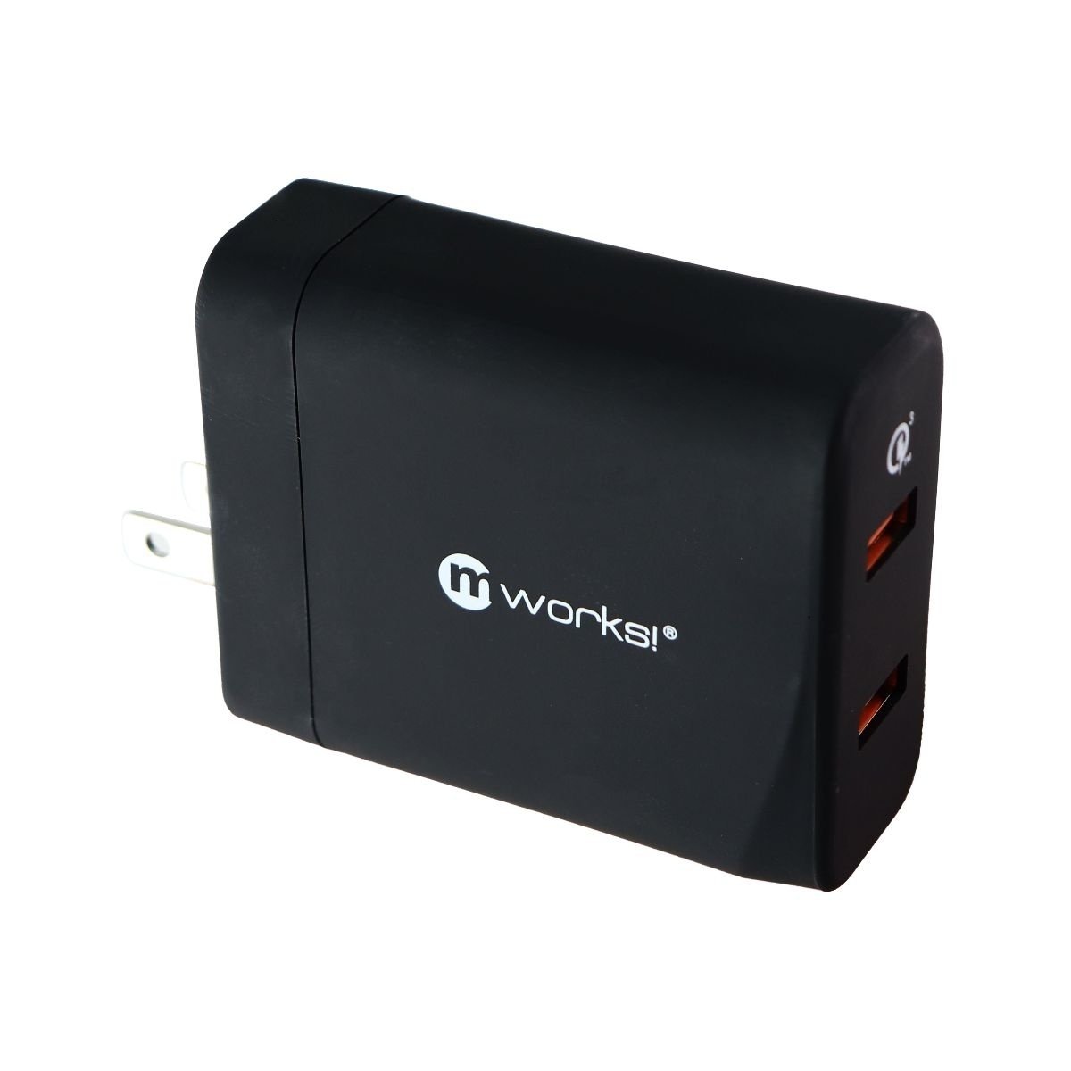 Mworks! MPOWER! Dual Port USB Wall Charger (Adaptive Output) - Black