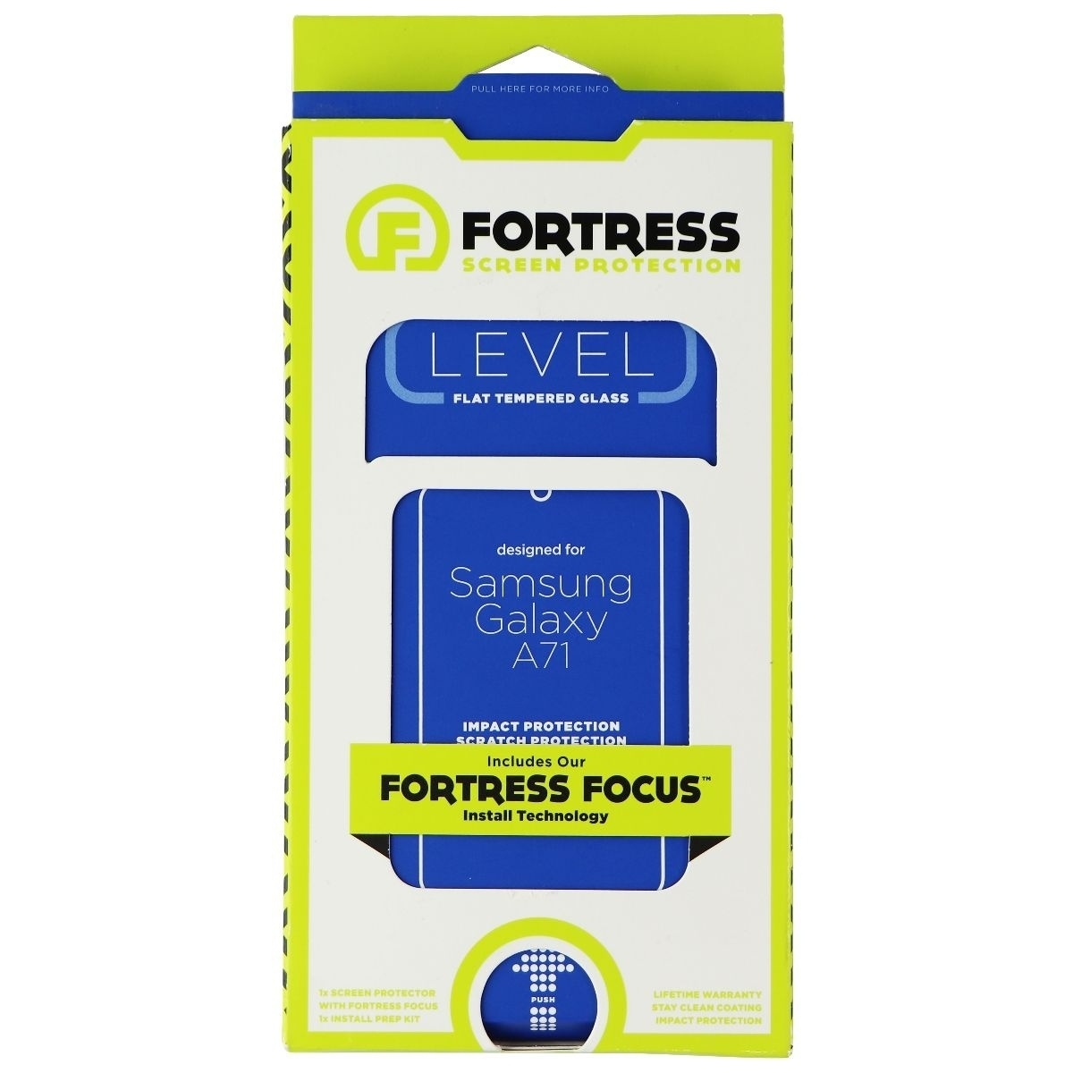 Fortress LEVEL Flat Tempered Glass For Samsung Galaxy A71 - Clear