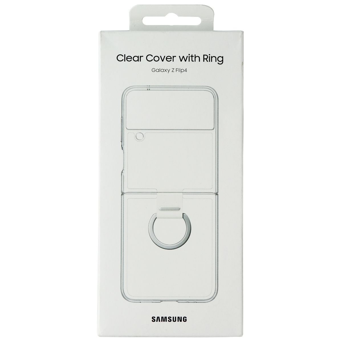 Samsung Clear Cover With Ring For Samsung Galaxy Z Flip4 - Clear