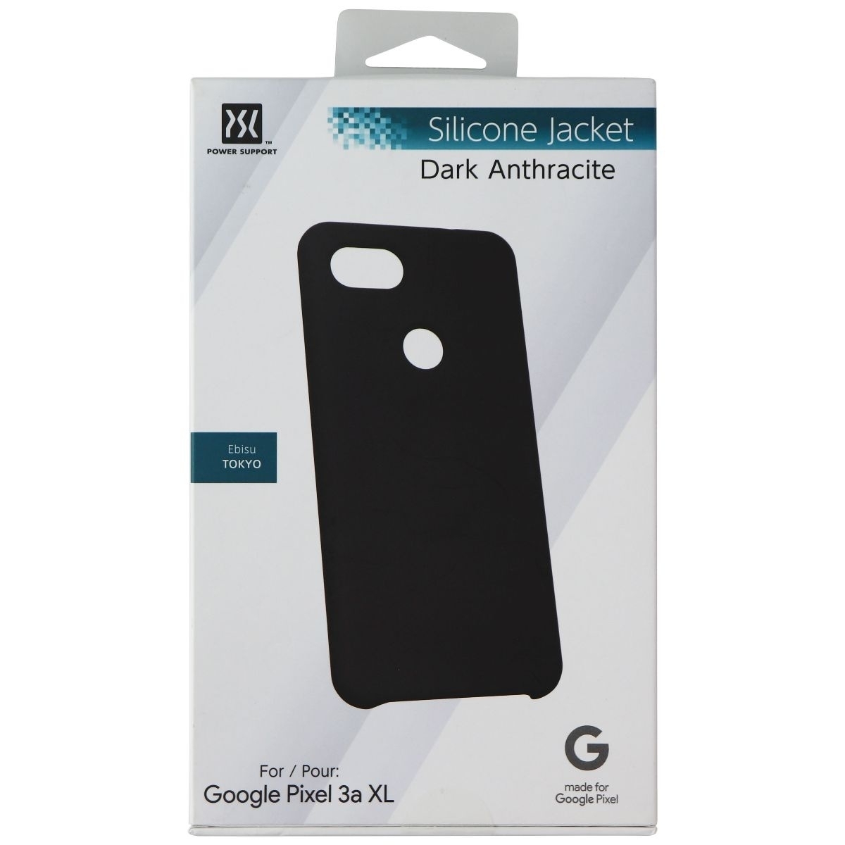 Power Support Silicone Jacket Case For Pixel 3a XL - Dark Anthracite