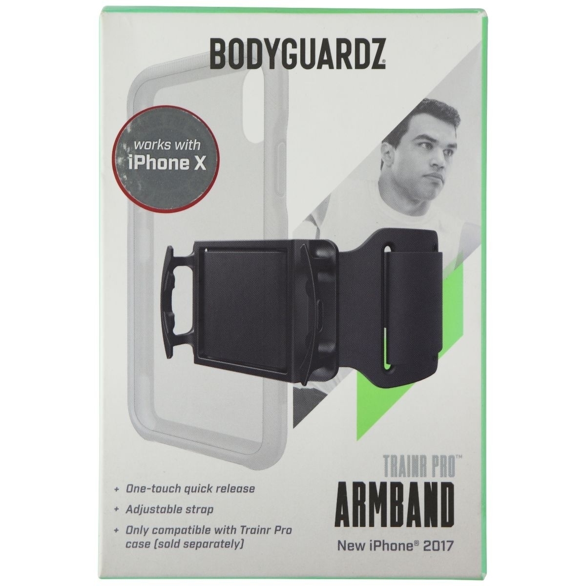 BoadyGuardz Trainr Pro Armband For IPhone Xs/X Trainr Pro Cases - Black
