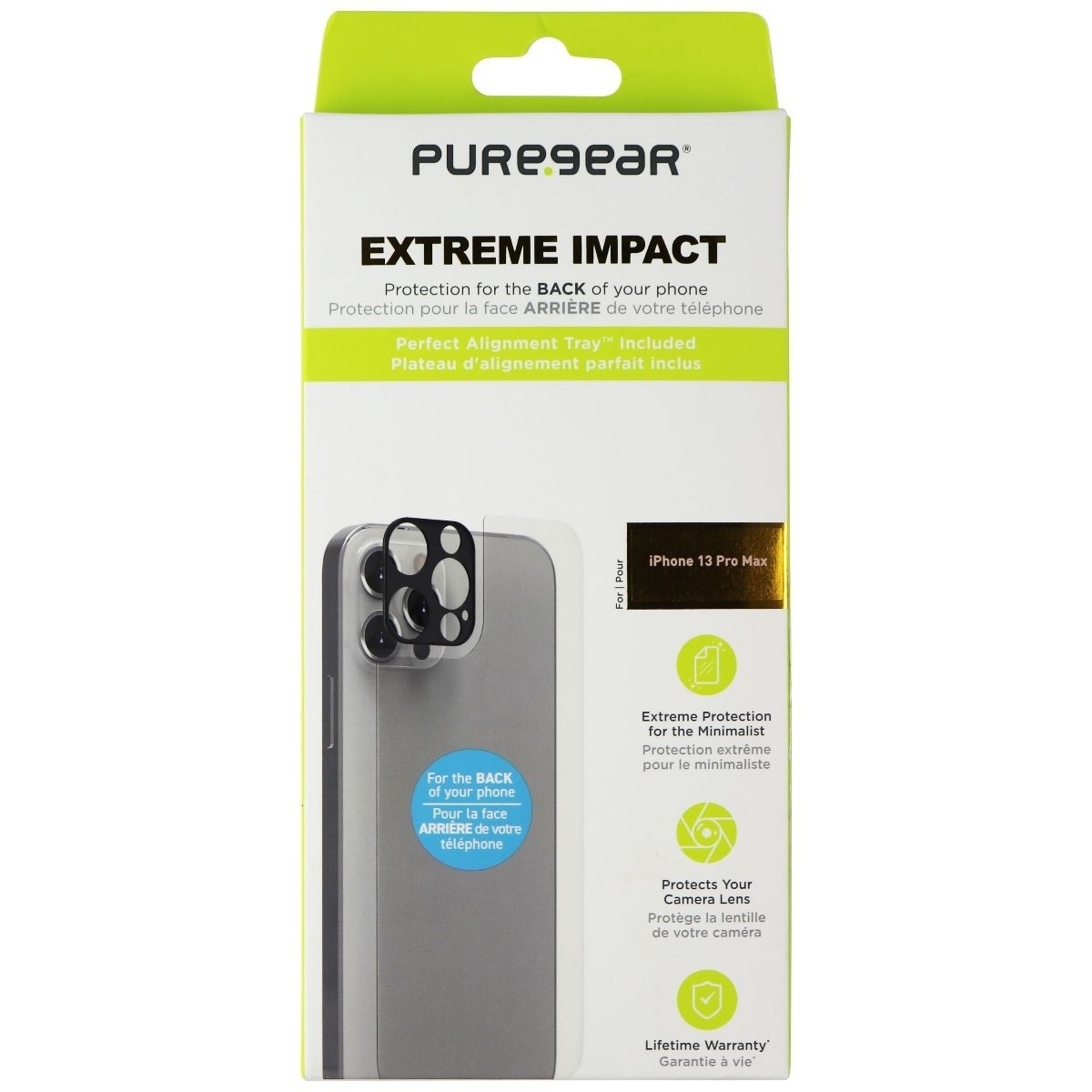 PureGear Extreme Impact Screen & Camera Protector For Apple IPhone 13 Pro Max
