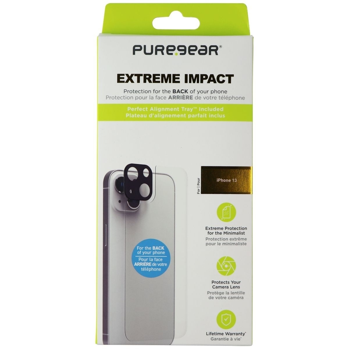 PureGear Extreme Impact Screen & Camera Protector For Apple IPhone 13