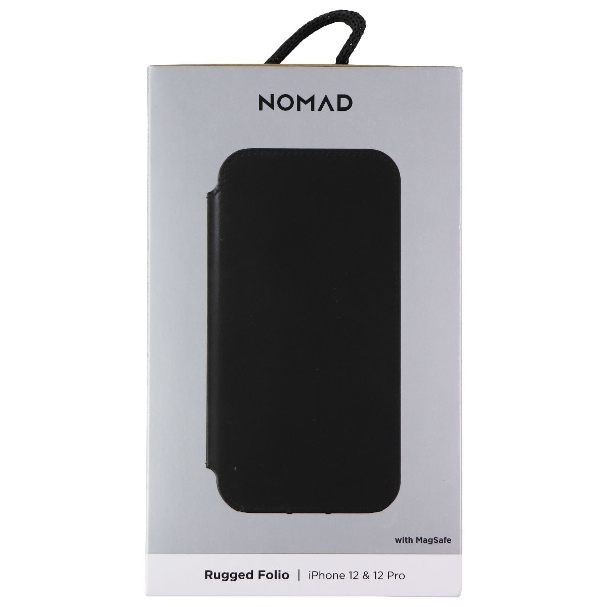Nomad Rugged FolioWallet Case For MagSafe For IPhone12 Pro-Black Horween Leather