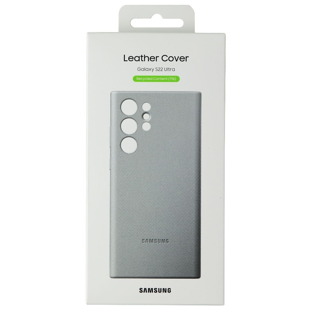 UPC 887276627199 product image for Samsung Leather Cover Case for Samsung Galaxy S22 Ultra - Light Gray | upcitemdb.com