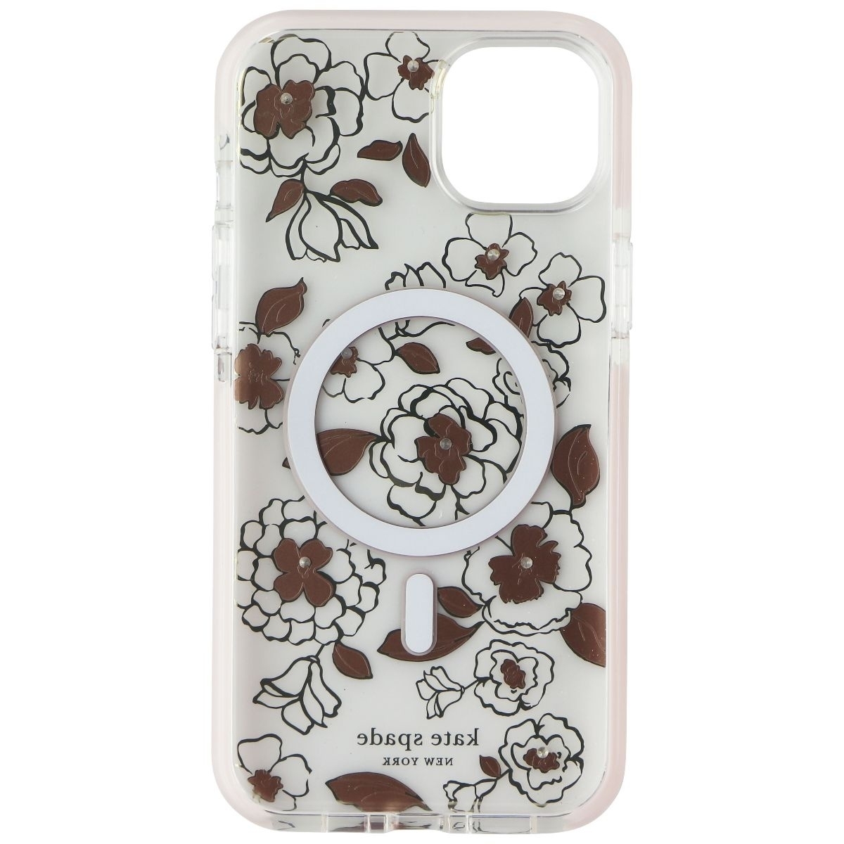 Kate Spade Defensive Case For MagSafe For IPhone 14 Plus - Gold Floral