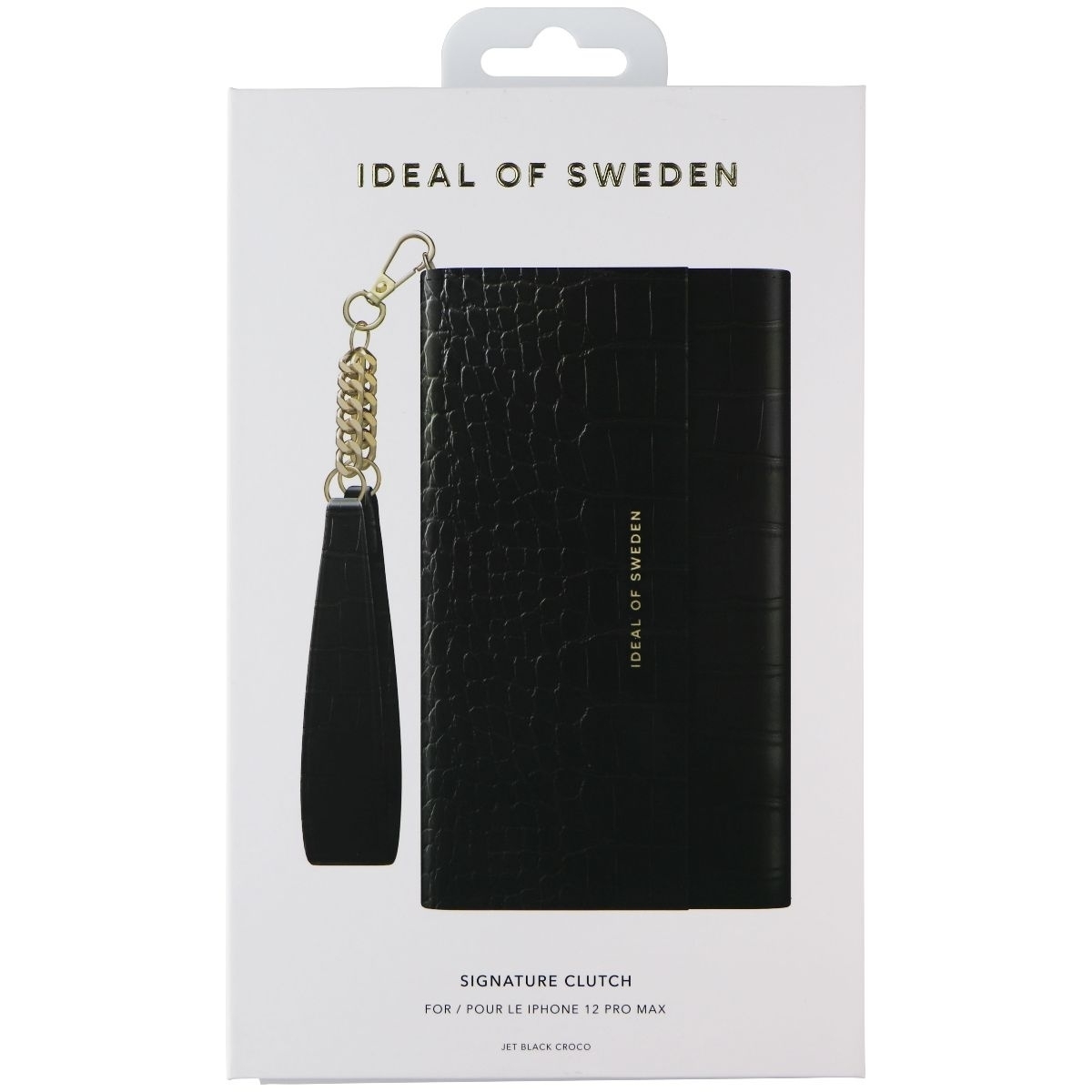 IDeal Of Sweden Signature Clutch Case For IPhone 12 Pro Max - Jet Black Croco