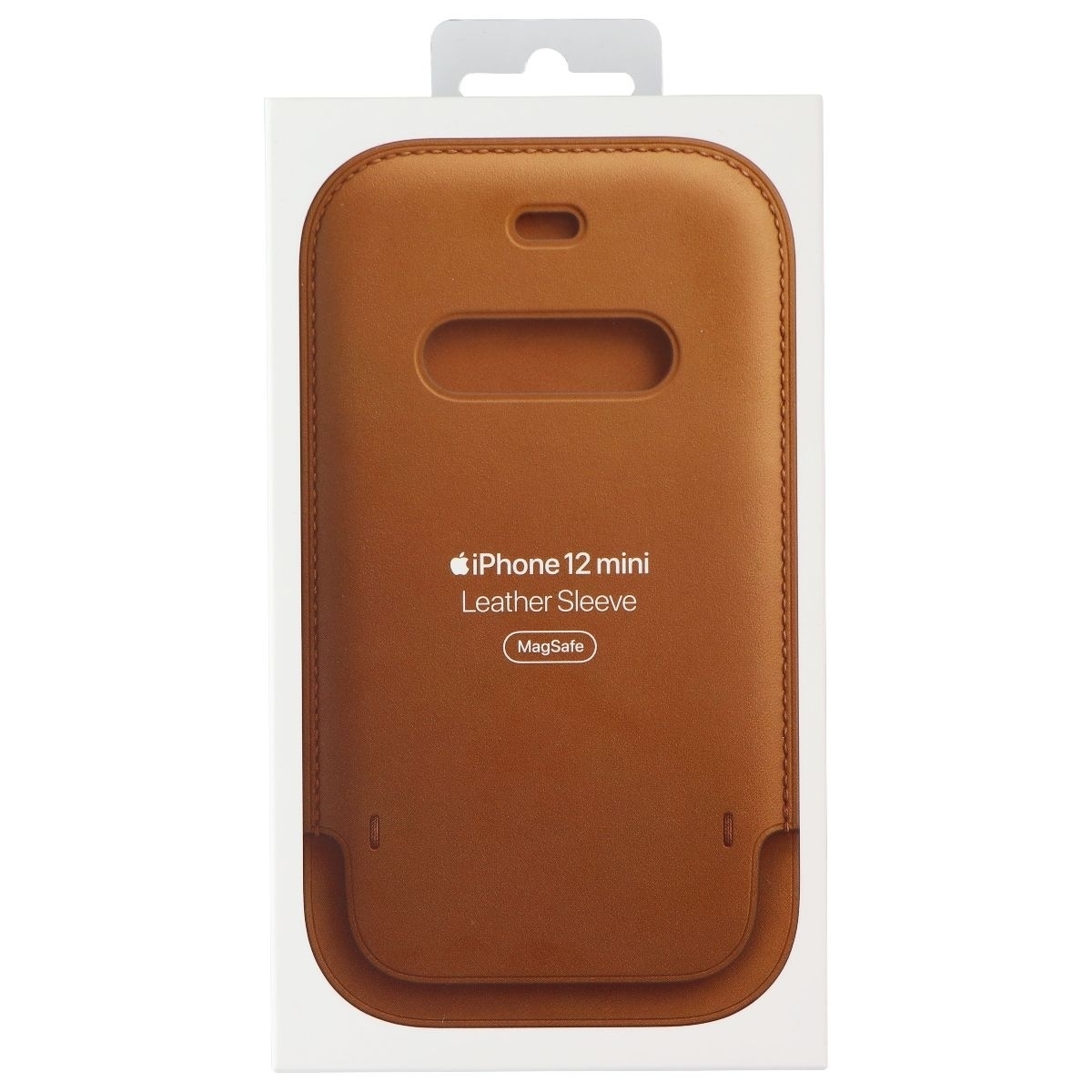 Apple Official Leather Sleeve For MagSafe For IPhone 12 Mini - Saddle Brown