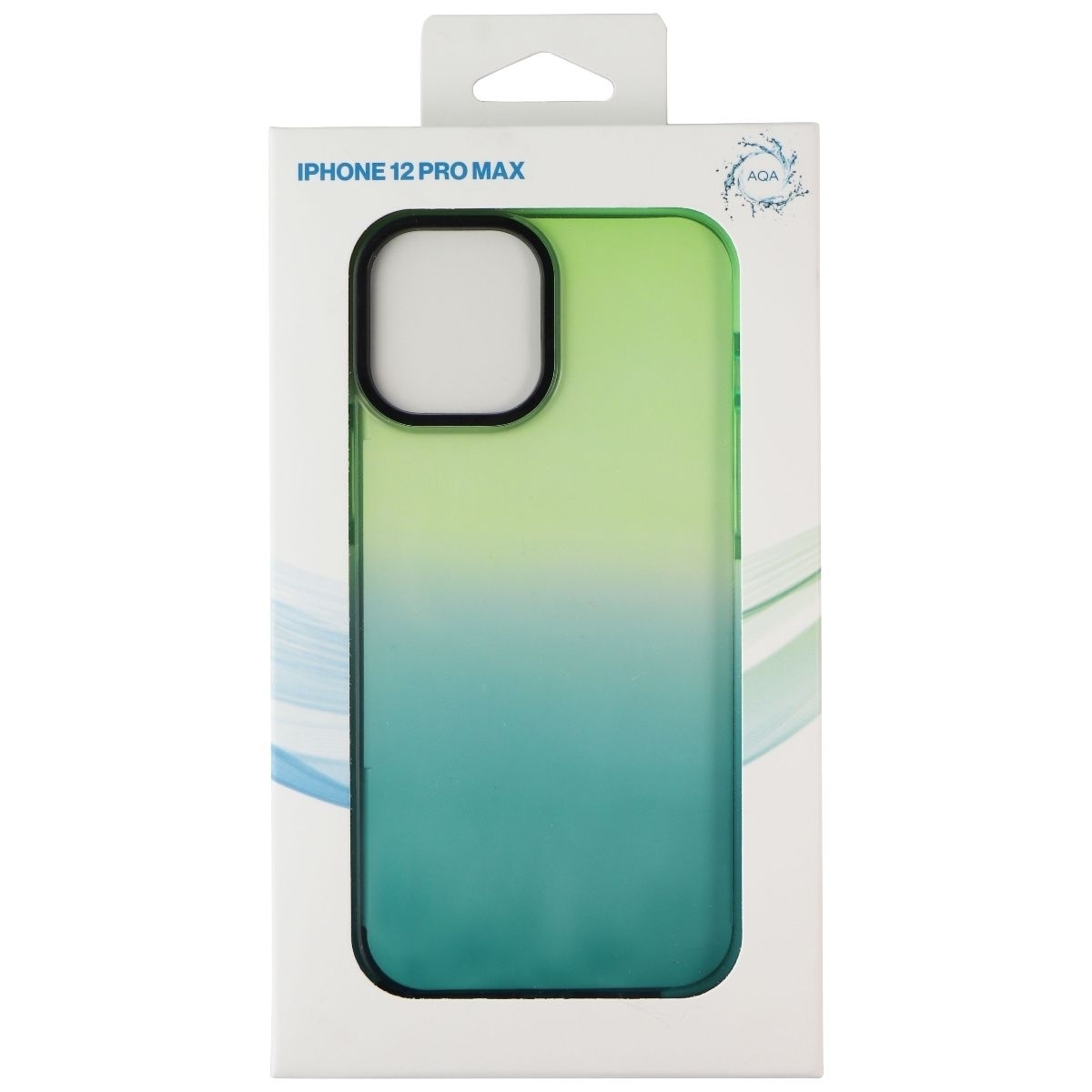 AQA Slim Hardshell Case For Apple IPhone 12 Pro Max - Green/Blue Fade