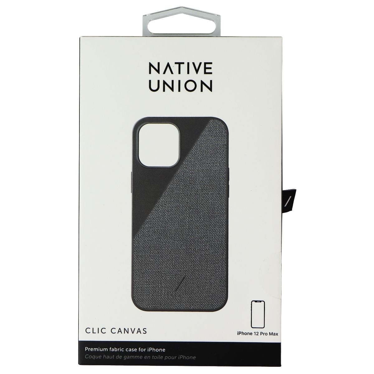 Native Union Clic Canvas Series Case For Apple IPhone 12 Pro Max - Black