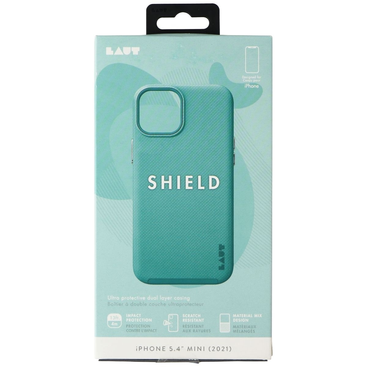 LAUT Shield Series Dual Layer Case For Apple IPhone 13 Mini - Mint