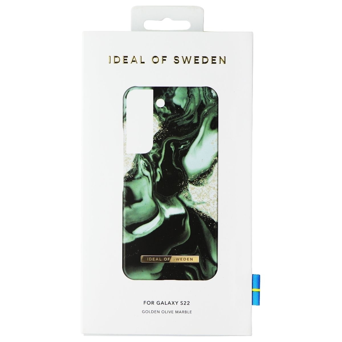 IDeal Of Sweden Printed Case For Samsung Galaxy S22 - Golden Olive Marble