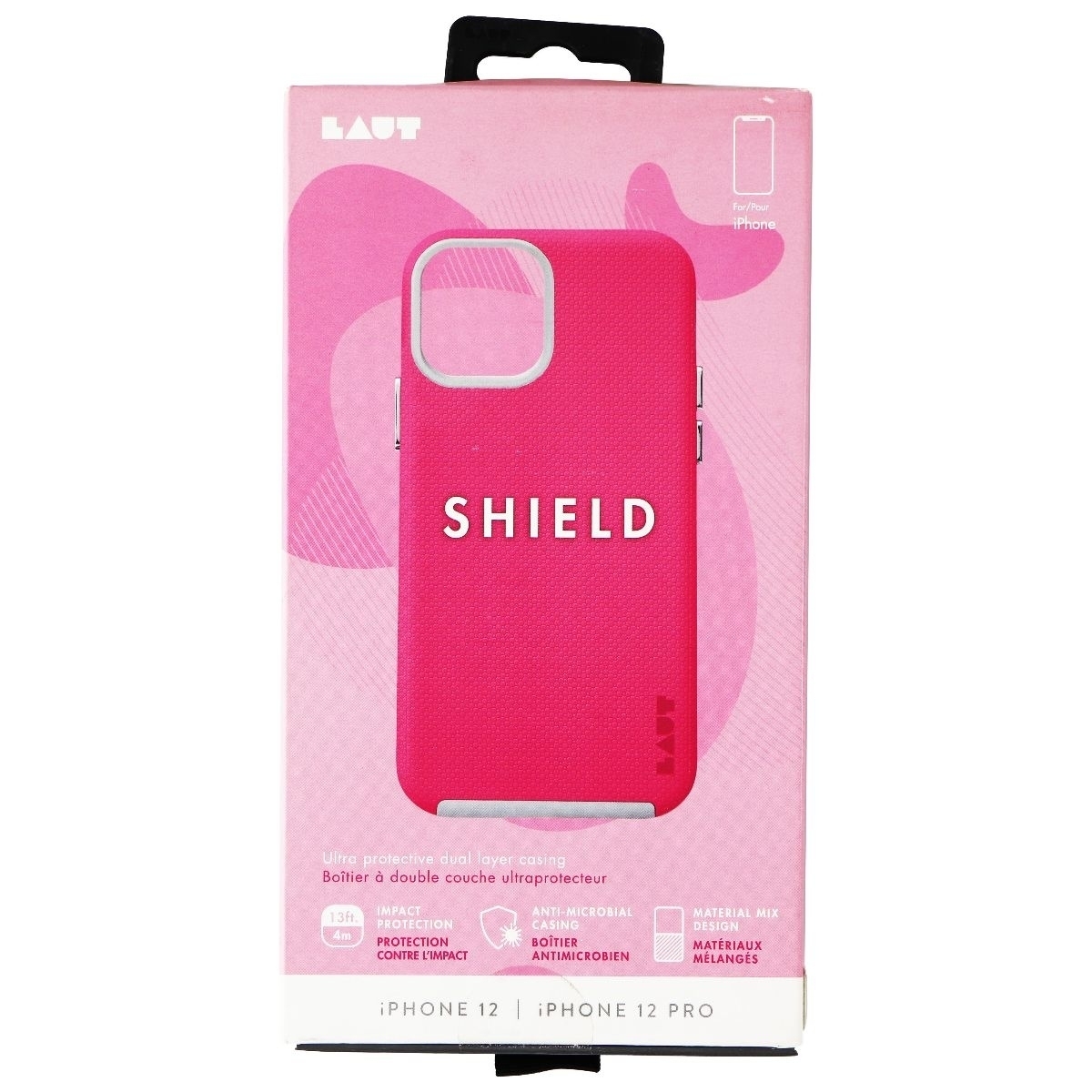 LAUT Shield Series Dual Layer Case For Apple IPhone 12 / IPhone 12 Pro - Pink