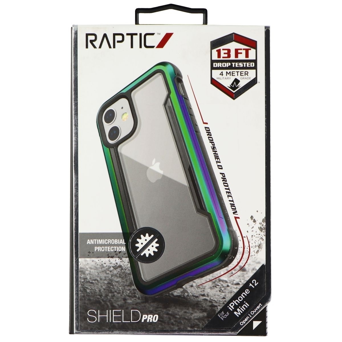 Raptic Shield Pro Series Case For Apple IPhone 12 Mini - Iridescent/Clear