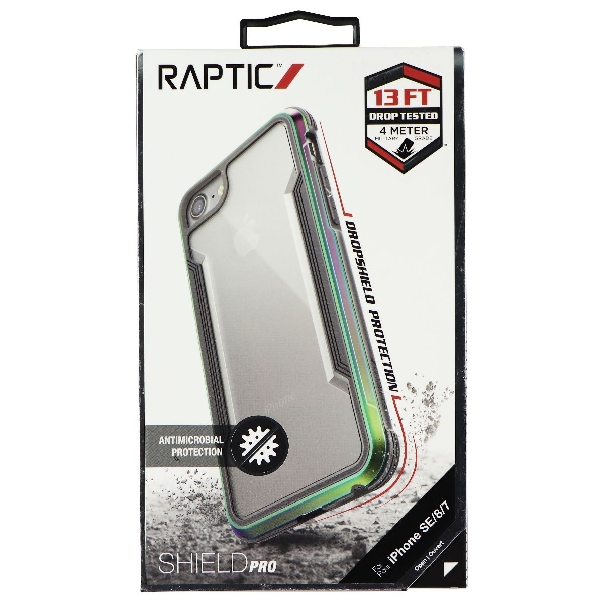 Raptic SHIELD Pro Series Case For Apple IPhone SE (2nd Gen) / 8 / 7 - Iridescent