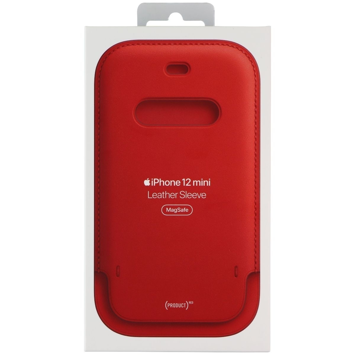 Apple Leather Sleeve With MagSafe For IPhone 12 Mini - (Product) RED