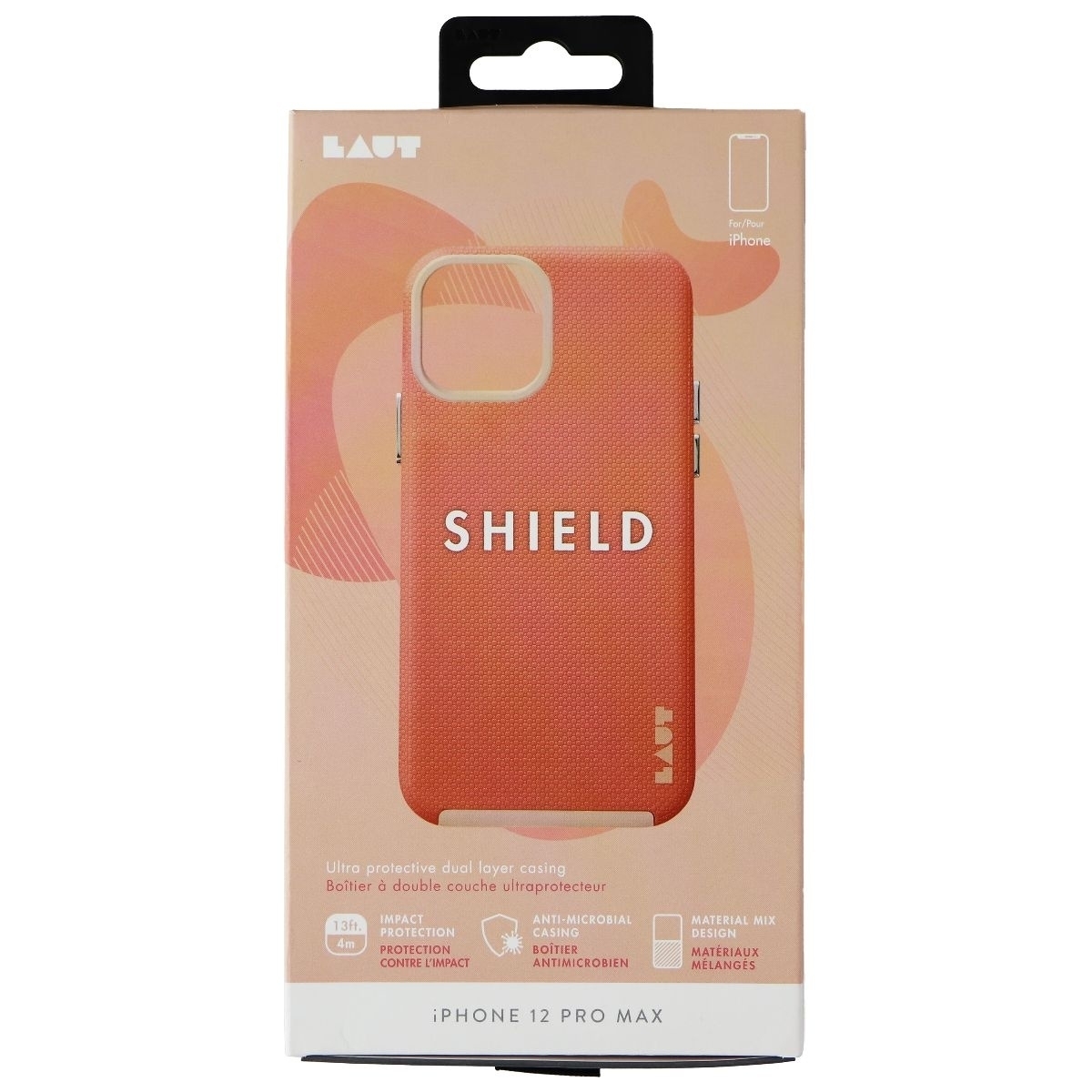 LAUT Shield Series Dual Layer Case For Apple IPhone 12 Pro Max - Coral