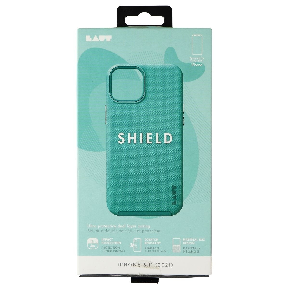 LAUT Shield Series Dual Layer Protective Case For Apple IPhone 13 - Mint